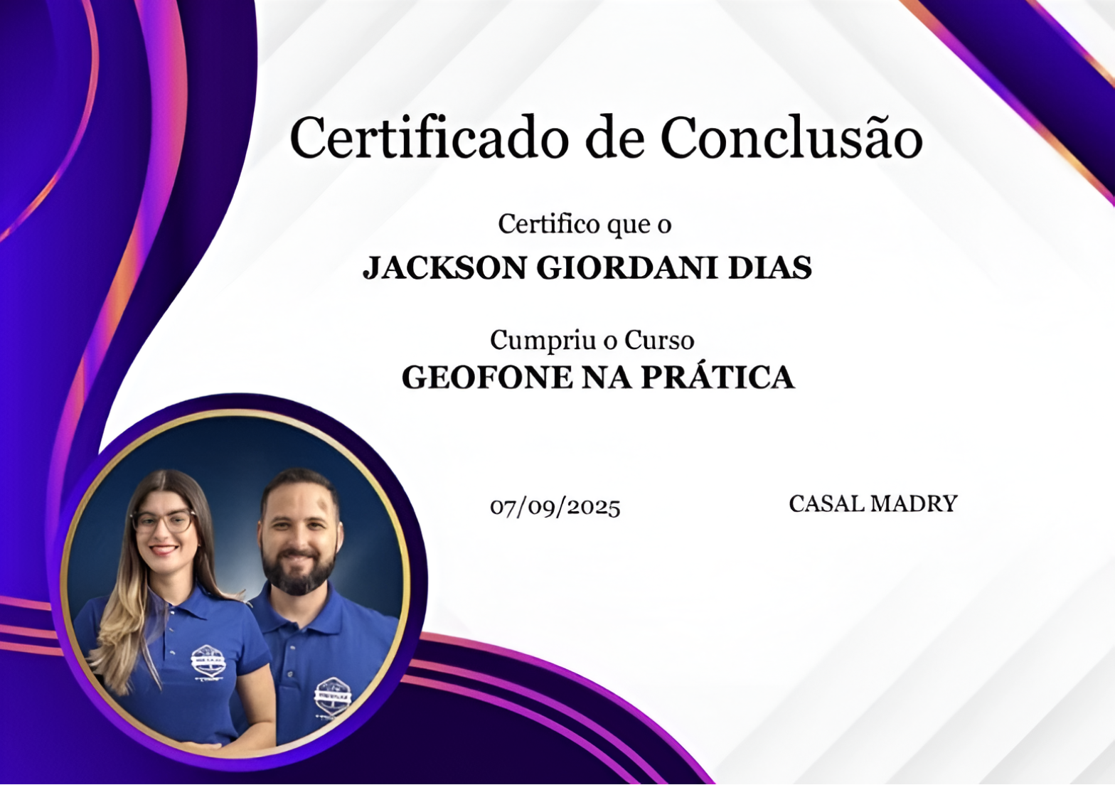 Certificação profissional Aquainstal